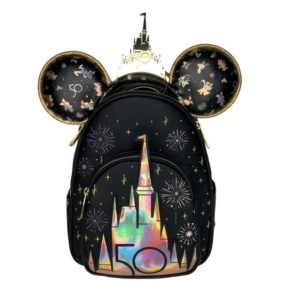 Disney Handbags - Disney's 50th Anniversary Grand Finale Loungefly Backpack with Ears